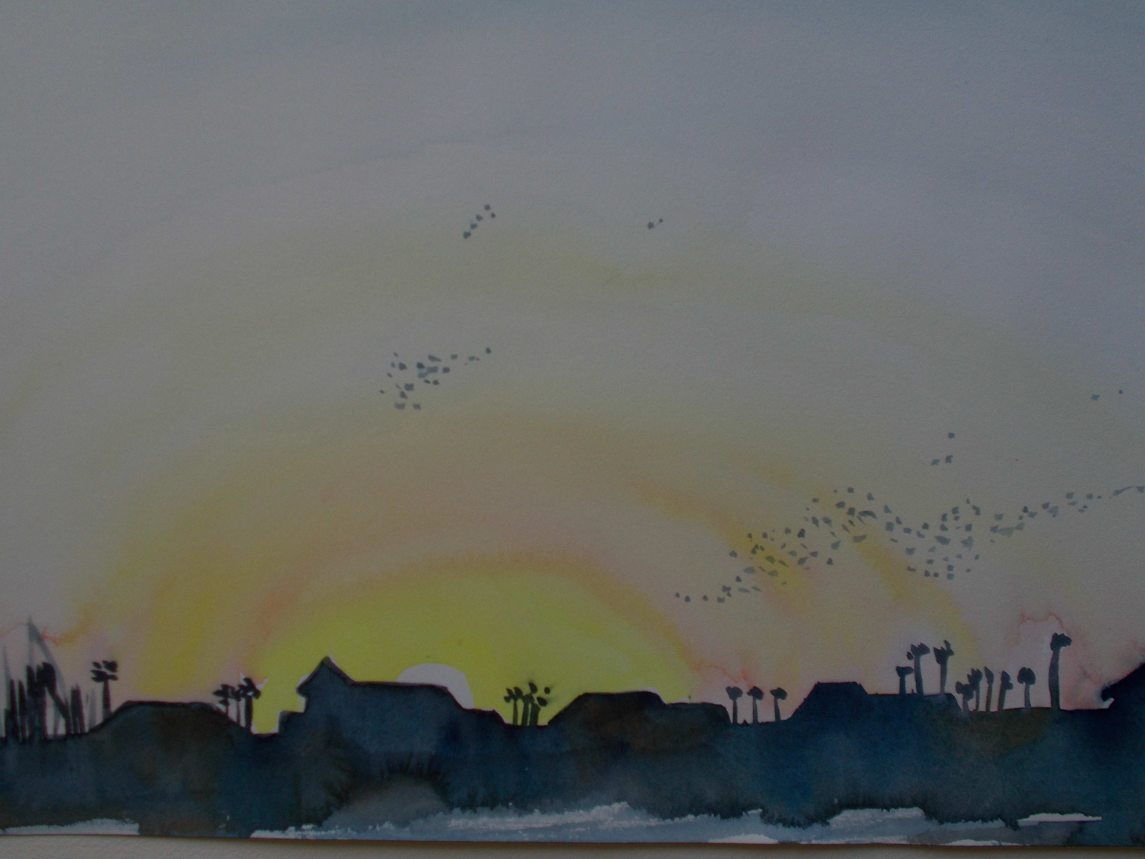 Photo of watercolor painting.