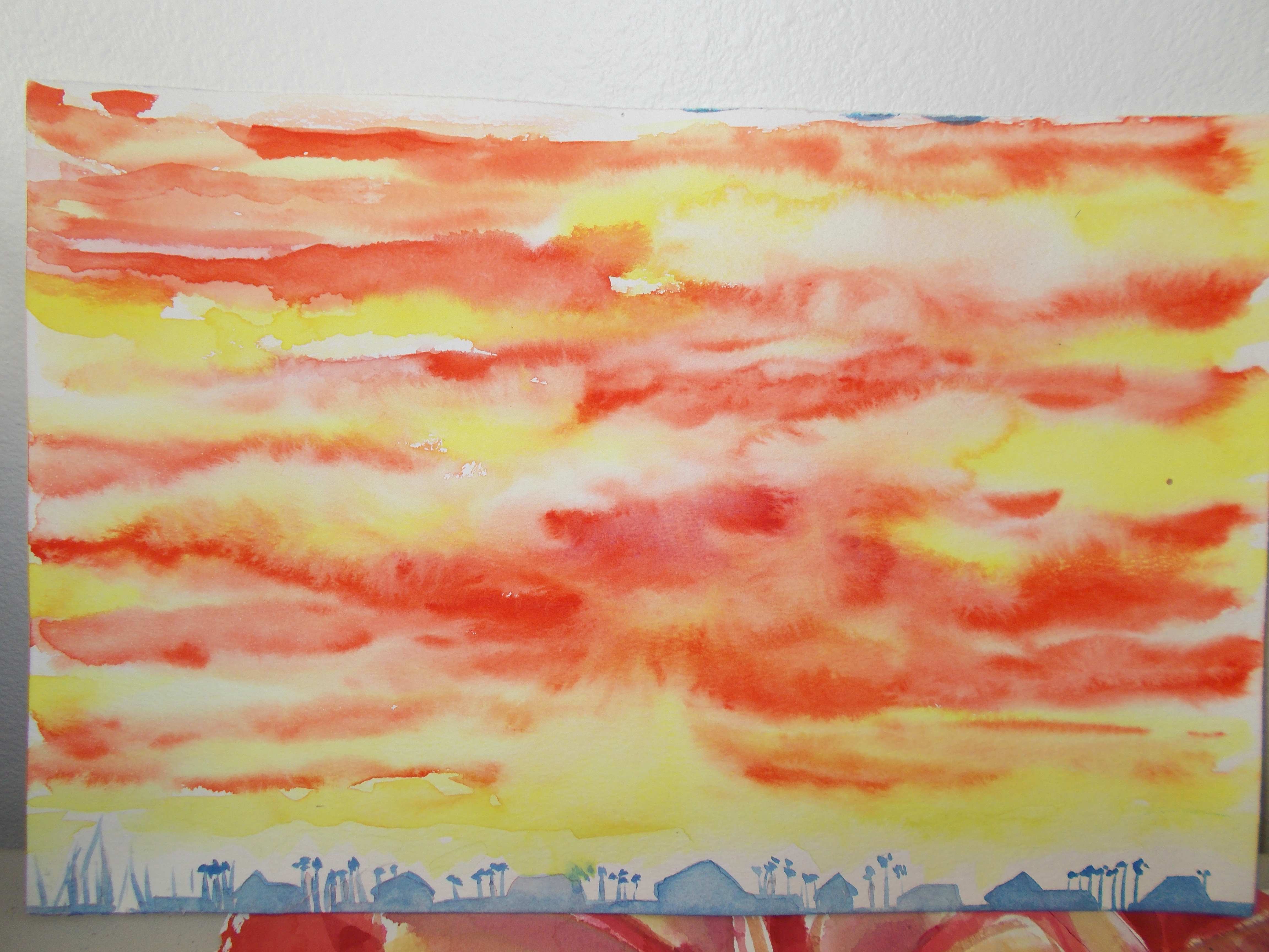 Photo of watercolor painting.